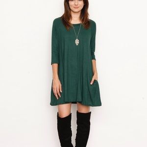 A-Line Raglan Tunic Dress